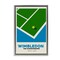 Stupell Industries Wimbledon Tennis Court Floating Frame, design by Andreas Magnusson